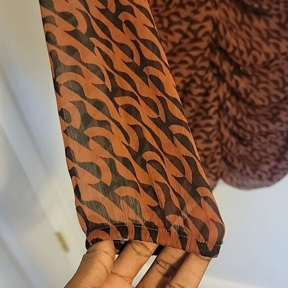 A New Day Geo Print Long Sleeve Dress Size XL NWT - Picture 7 of 9